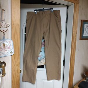 New Wrangler Khaki Colored Relaxed Fit Carpenter Pants Size Men's 42/32